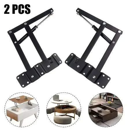 2PCS Lift Up Top Folding Hydraulic Tea Table Hinge &ndash; Heavy Duty Steel Construction