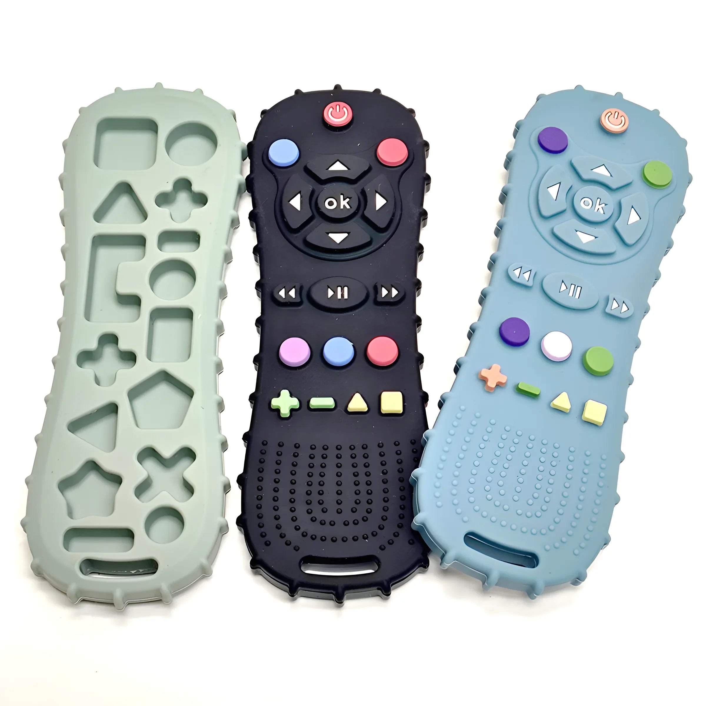 Baby Remote Control Teether &ndash; Safe Silicone Biting Toys