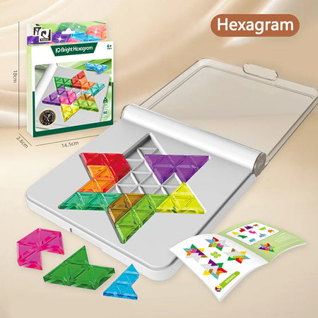 BZS00571 Tangram Puzzle Board &ndash; 60 Levels Logic Challenge BZS00571 C