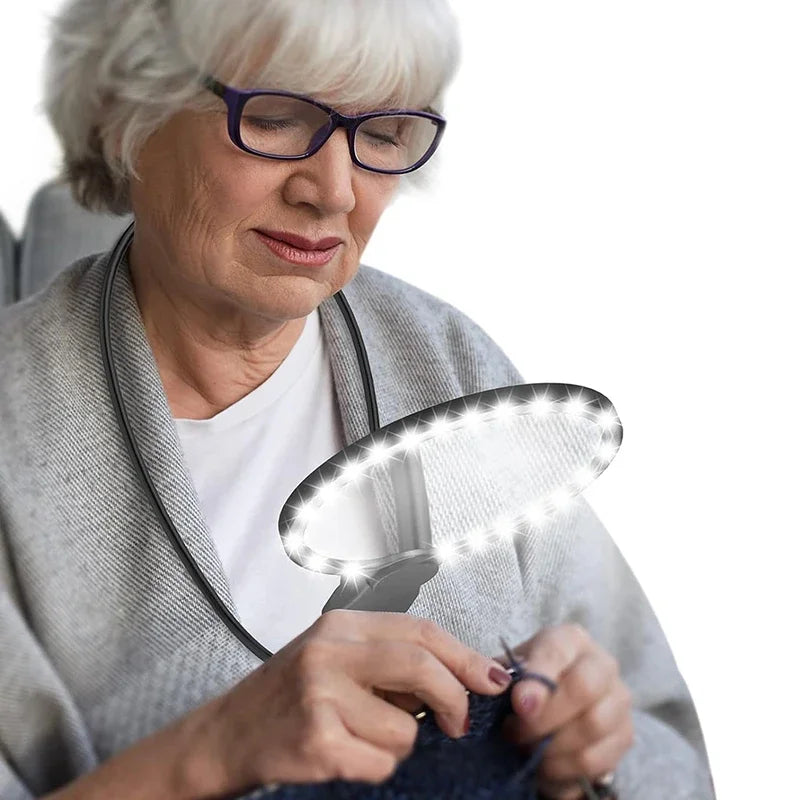 Portable Magnifying Glass With Light &ndash; 5X Handsfree Reading