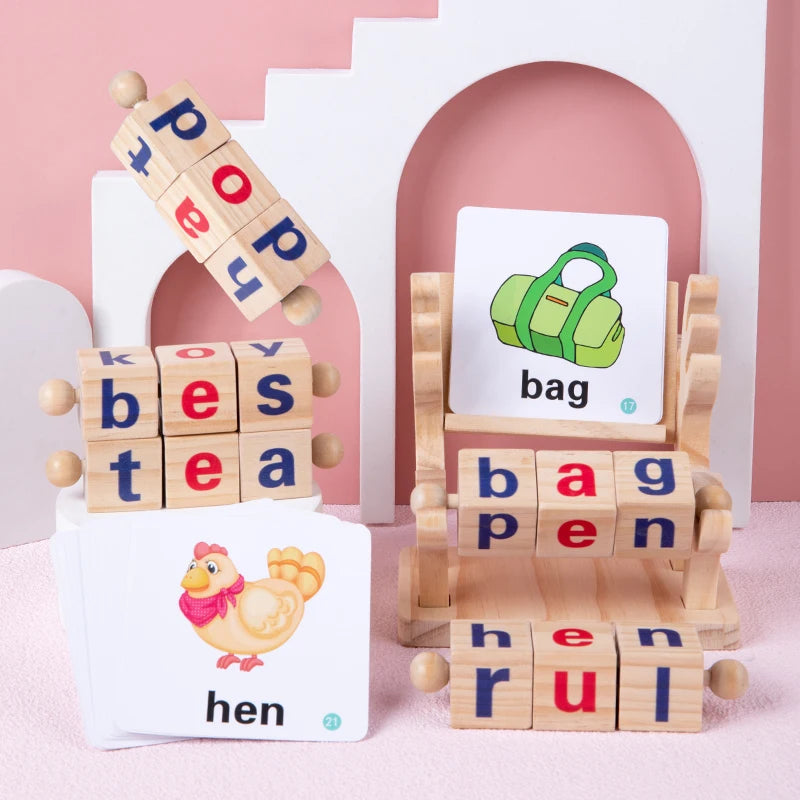 Wooden Word Spelling Game &ndash; Montessori Learning Toy