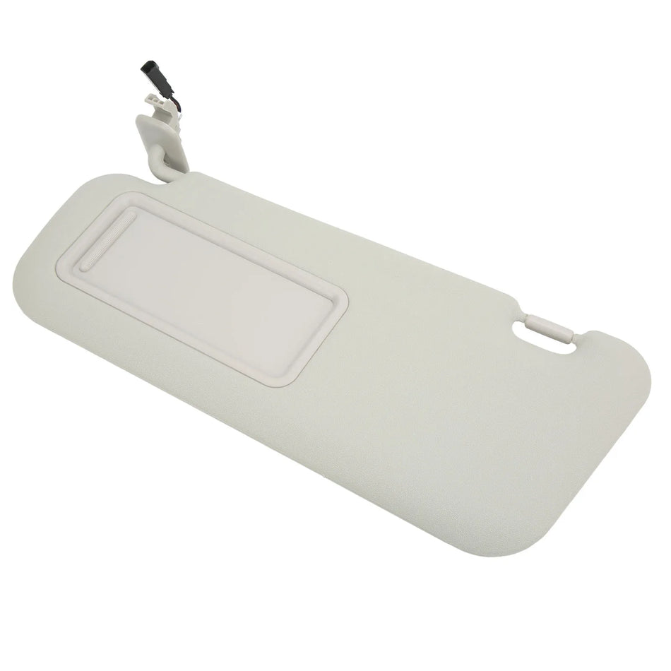 Anti-Glare Left Driver Side Sun Visor With Vanity Mirror, ABS Plastic