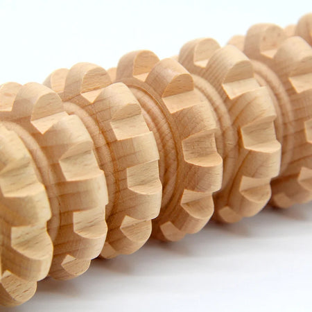 Wooden Roller Massager AL-MG-01 &ndash; 12 Wheel Relief Tool