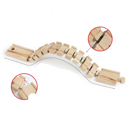 Wooden Train Track Toys &ndash; Perfect Fit for Thomas Train Sets