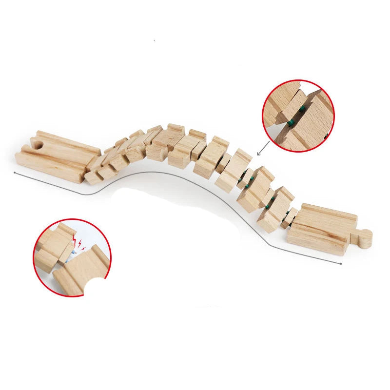 Wooden Train Track Toys &ndash; Perfect Fit for Thomas Train Sets