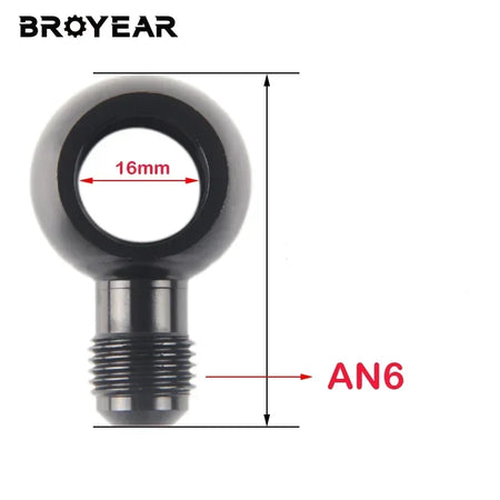 Aluminum Brake Banjo Fitting With AN3 AN4 AN6 AN8 AN10 Adapter Bolt by InterCyprus Trading Ltd