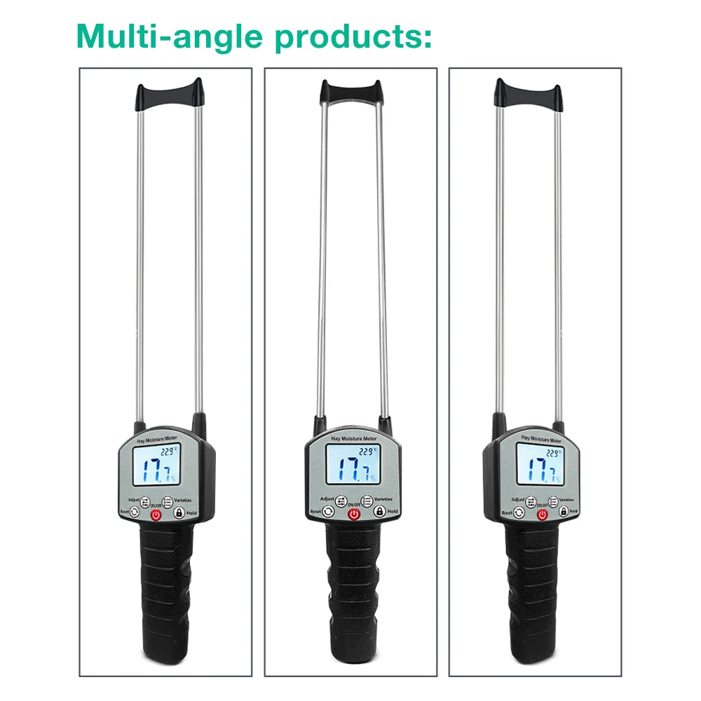 TK100 Hay Moisture Tester LCD Display - 0-80% Water Content