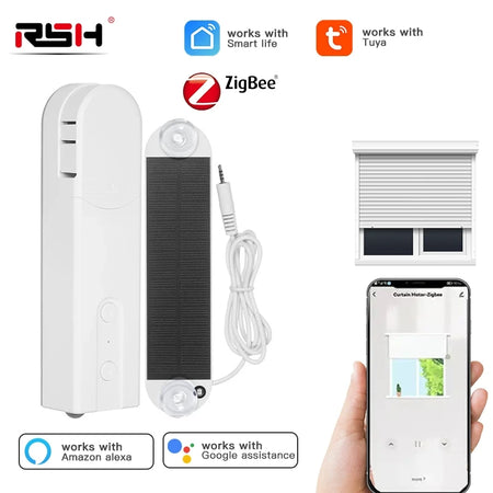 RSH Zigbee Solar-Powered Smart Blinds Motor