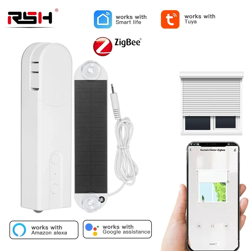 RSH Zigbee Solar-Powered Smart Blinds Motor