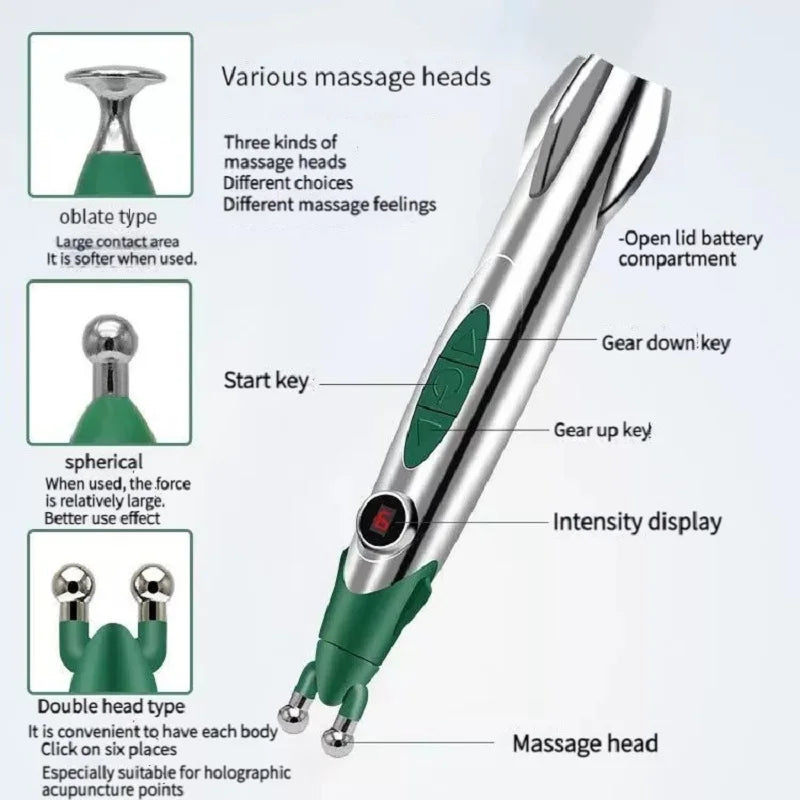 Pen Painkiller Acupuncture Massageador &ndash; Nine Power Levels