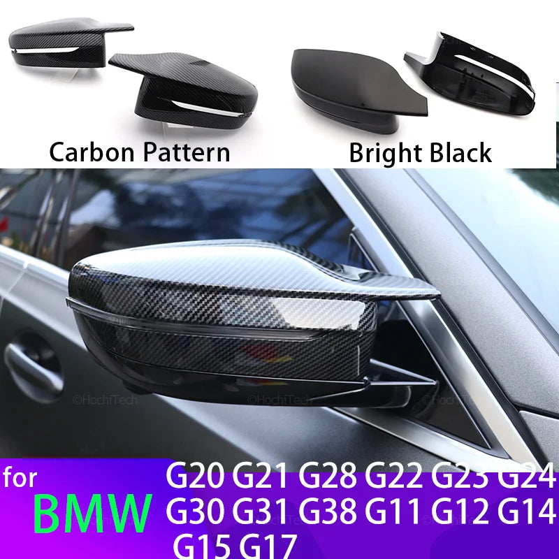 Couvercles de rétroviseur ABS M Style pour BMW Série 3 4 5 7 8 G20 G21 G30 G38