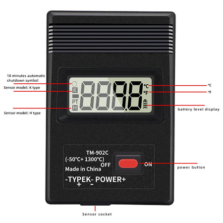 TM902C Digital Thermometer &ndash; High Precision Temperature Measurement