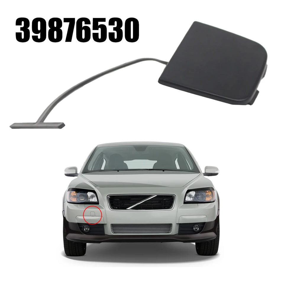 Etupuskurin vetokoukku silmukkapeite ABS-muovista Volvo C30 2007-2009 vaihto-osa