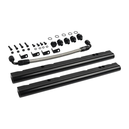 Black Billet Fuel Rail Kit For OE LS1 LS6 Intake Manifold 6AN + Hardware FPR-1045 by InterCyprus Trading Ltd