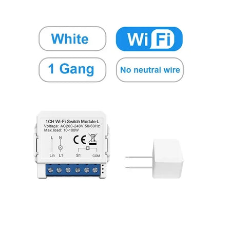MIUCDA Smart DIY Light Switch Module &ndash; WiFi/Zigbee, Voice Control Compatible LWSM16-W1