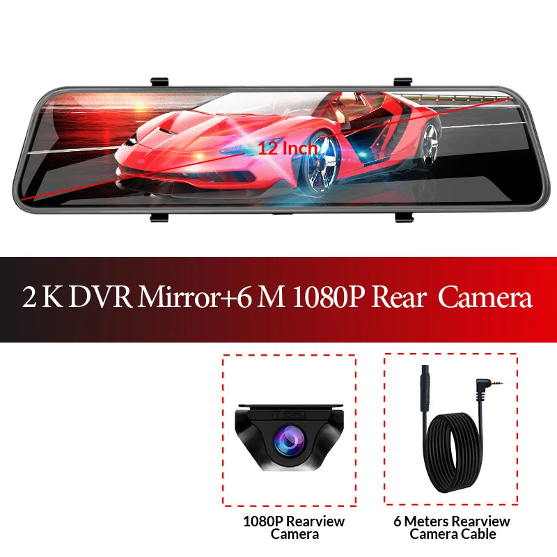 ACCEO 2.5K Car DVR Mirror &ndash; Built-In WiFi And 24H Parking A38-6M RC / 64G