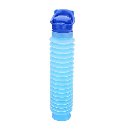 Car Urinal Portable Shrinkable Potty &ndash; Hygienic And Durable blue