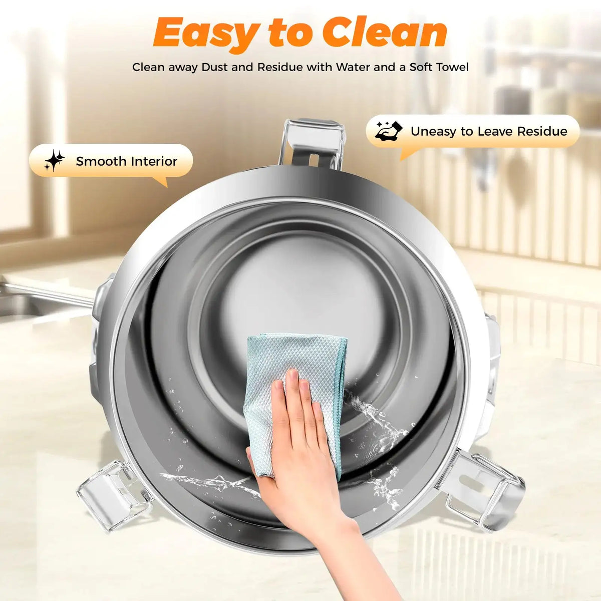 18L Stainless Steel Milk Can &ndash; Leakproof Lid With Clamps