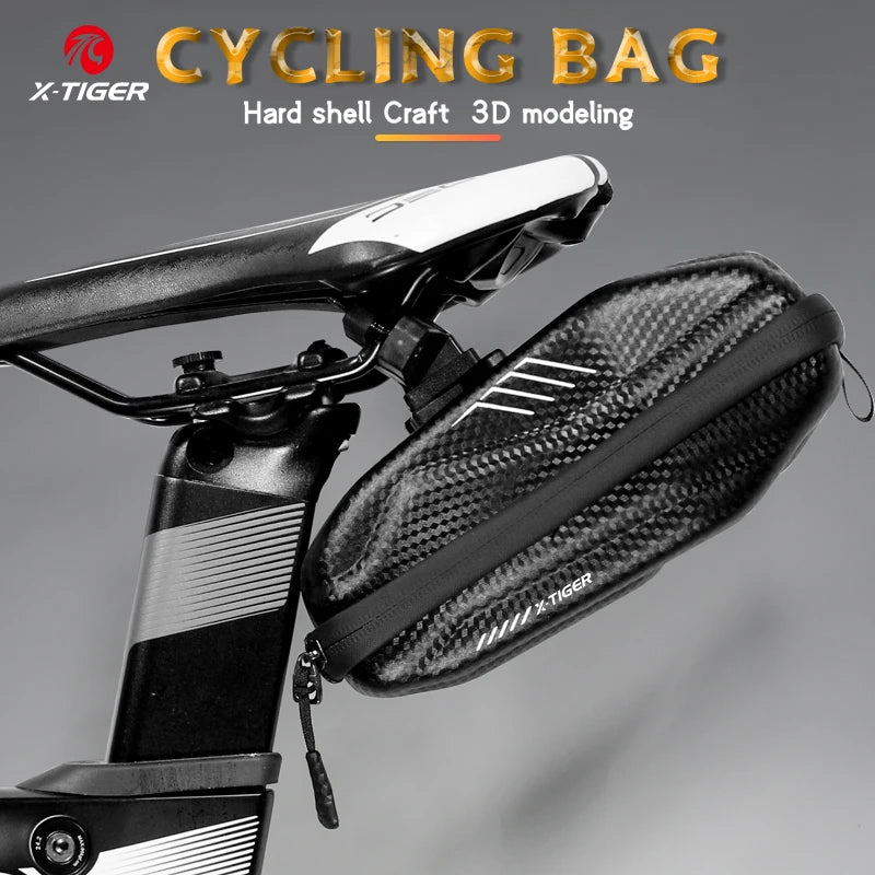 X-TIGER X-CB-E7 Велосипедна Задна Чанта Водонепропусклива, Голям Капацитет Твърда Обвивка