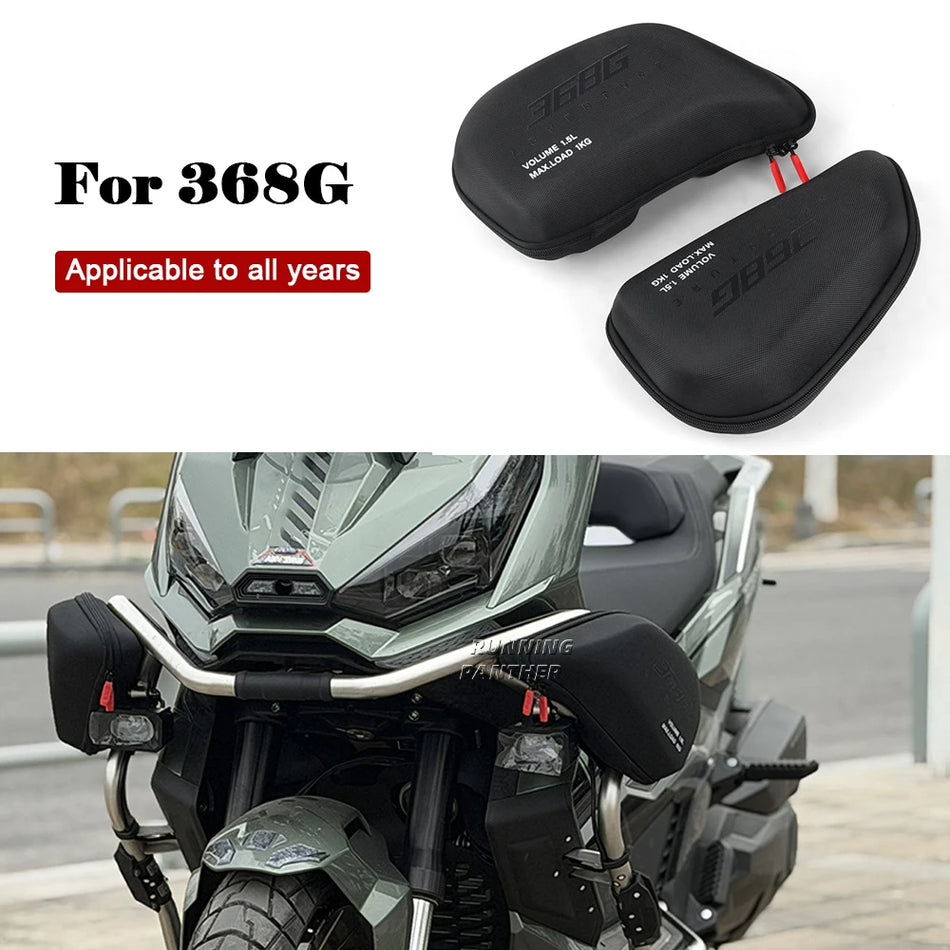 Motocikla ceļojumu soma, neilona priekšējā sānu uzglabāšanas soma Zontes 368G.