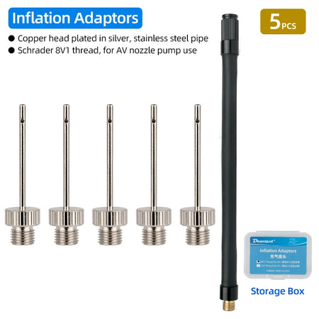 Deemount Pump Needle Adaptor &ndash; Durable Copper Head for Sports Ball Inflation 5pc N Quality Hose / CHINA