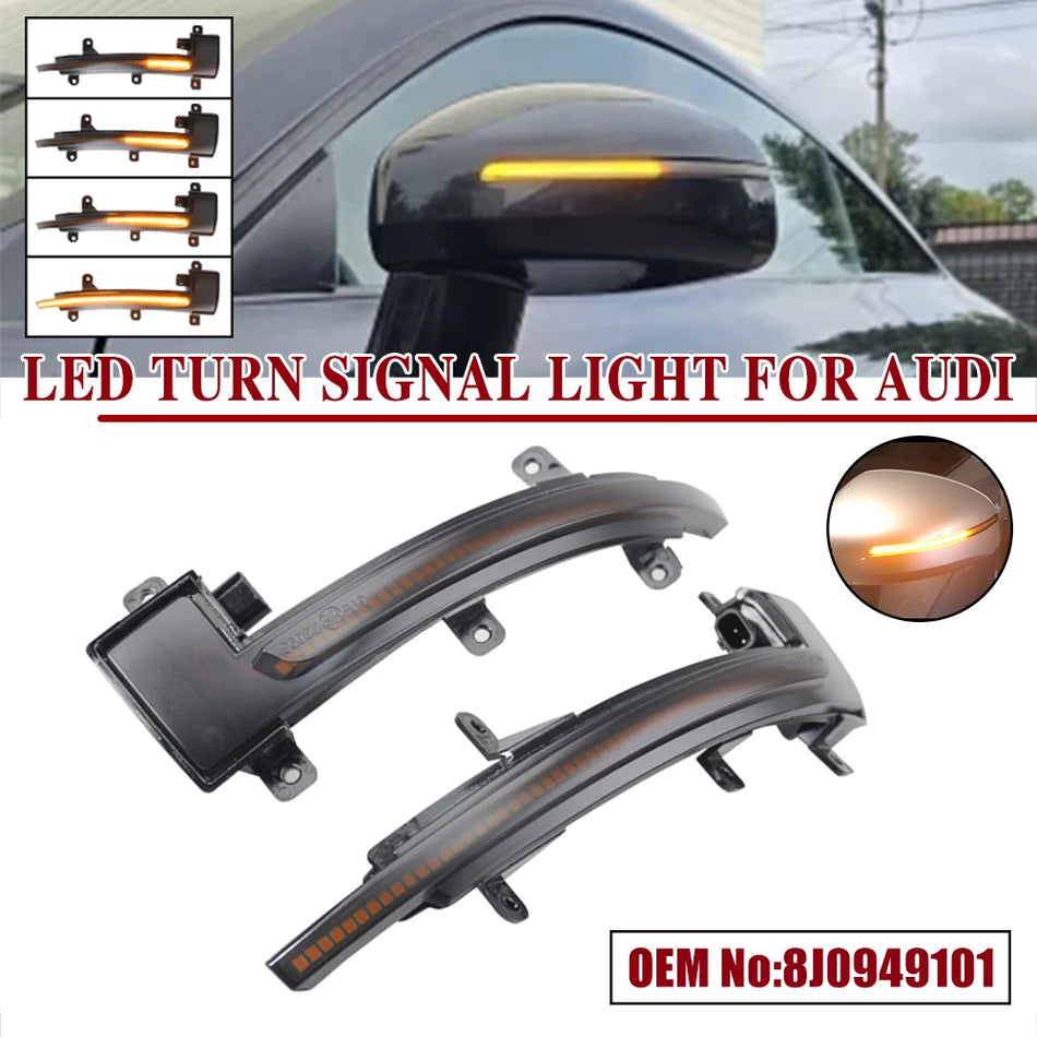 Dynamic LED Turn Signal Lights With Flowing Effect For Audi TT TTS Mk2 8J