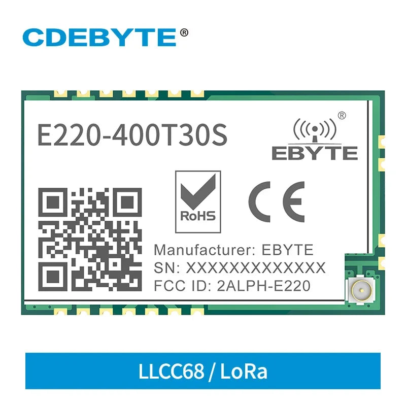LoRa E220400T30S Wireless Module 30dBm 433 470MHz UART IPEX