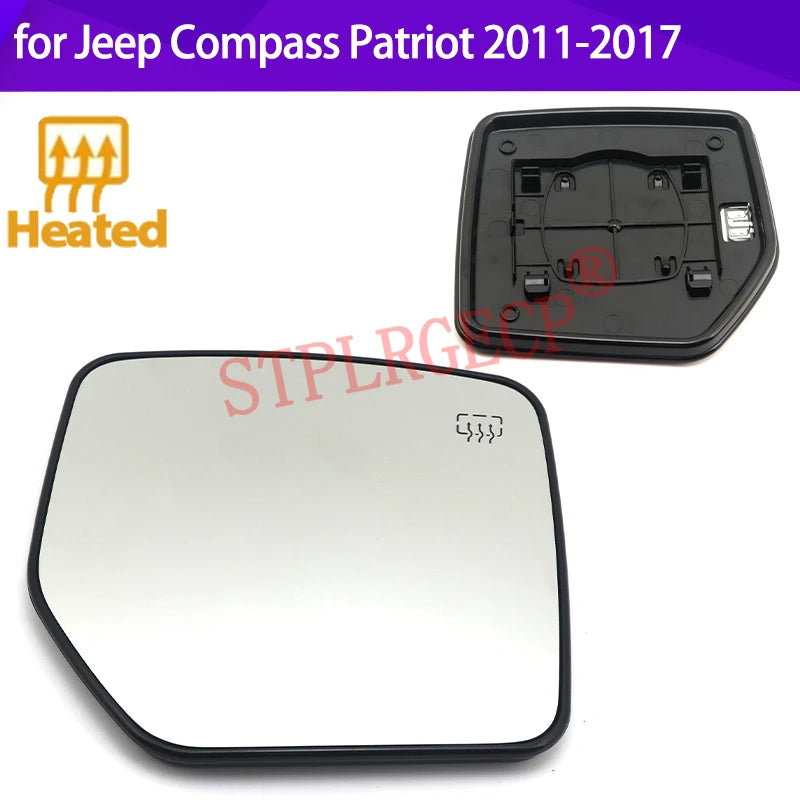Left Right Heated Wing Mirror Glass for Jeep Compass Patriot 2011-2017