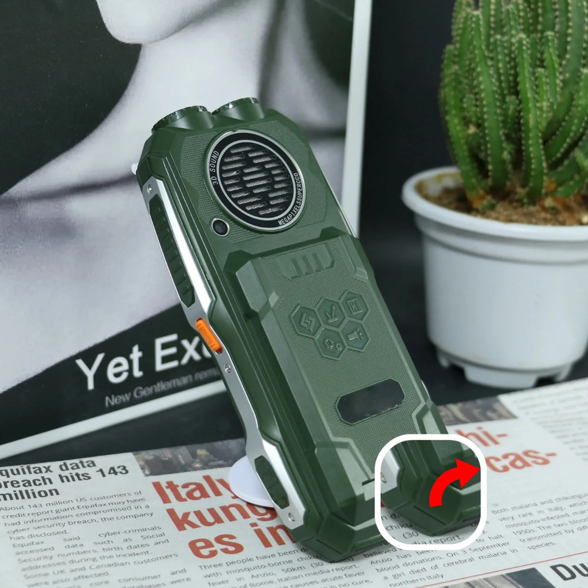 6800mAh Rugged Senior Phone &ndash; SOS Emergency Calling