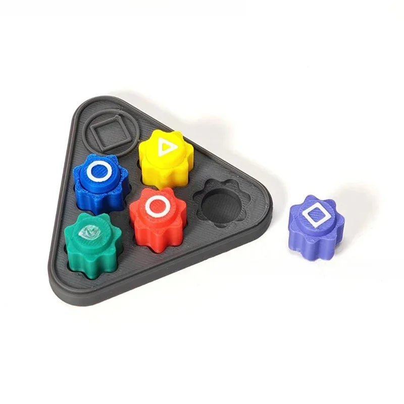 Gonggi Traditional Korean Tossing Game &ndash; Hand Eye Coordination Training Toy 5D Triangle Base B