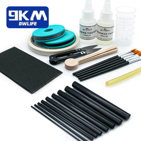 Complete Fishing Rod Repair Kit with Carbon Fiber Sticks and Epoxy Default Title