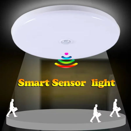 Smart LED Ceiling Light with Motion Sensor for Home &amp; More