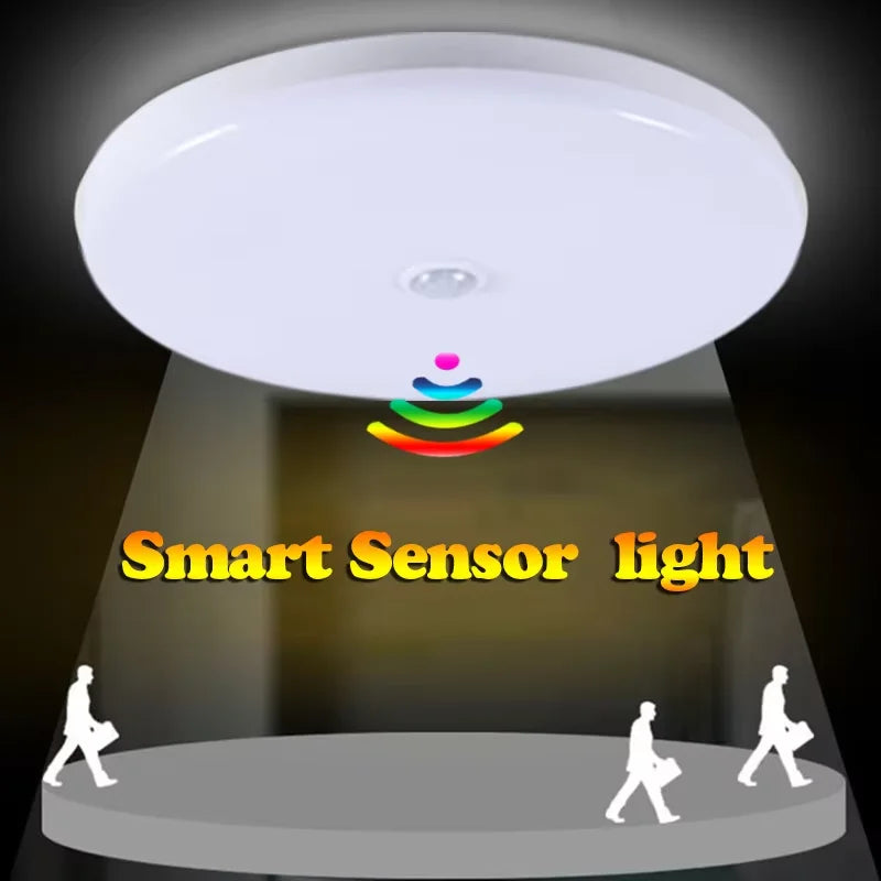 Smart LED Ceiling Light with Motion Sensor for Home &amp; More