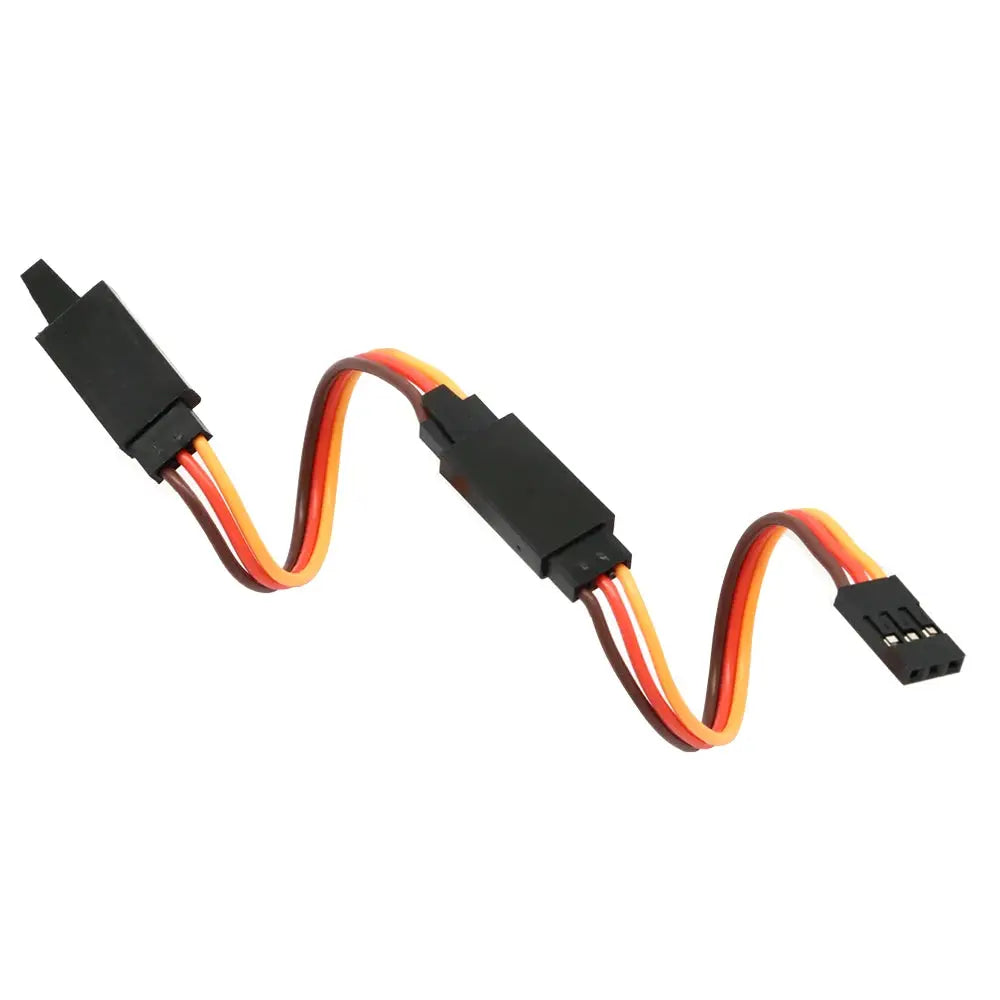 10Pcs 100 /150 / 200 / 300 / 500 / 1000mm Anti-loose 60 Core Servo Extension Lead Wire Cable For RC Futaba JR Male to Female by InterCyprus Trading Ltd