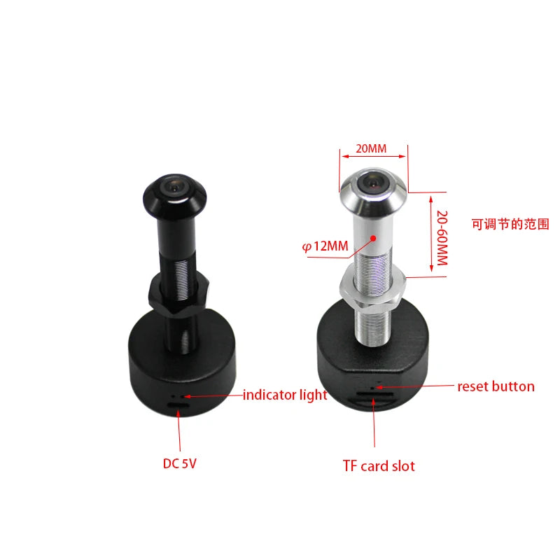 Tuya Wide Angle Fisheye WiFi Cat Eye Smart Home Camera