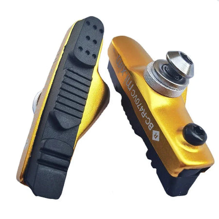 R470VC Road Bike Brake Pads &ndash; CNC Machined V-Brake Shoes gold