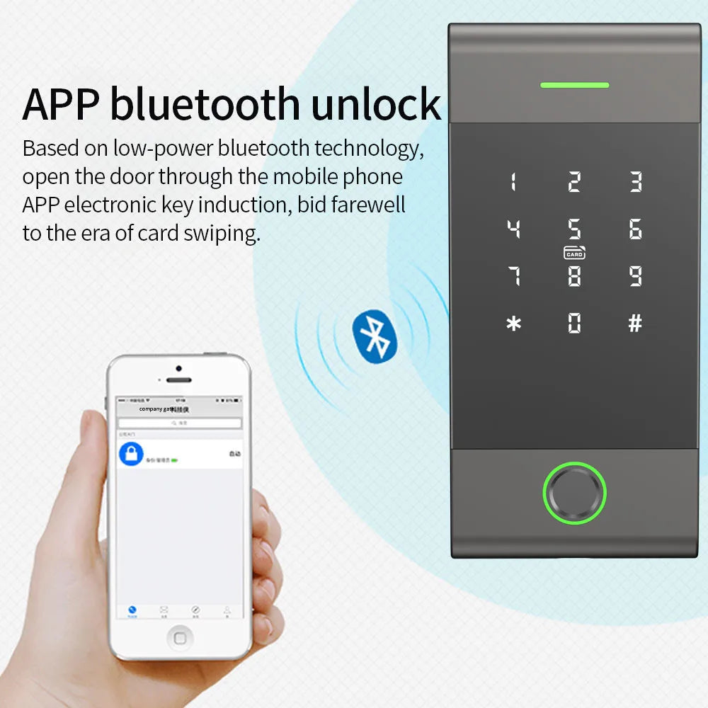 MJ01 - Waterproof Fingerprint RFID Keypad Lock With Alexa