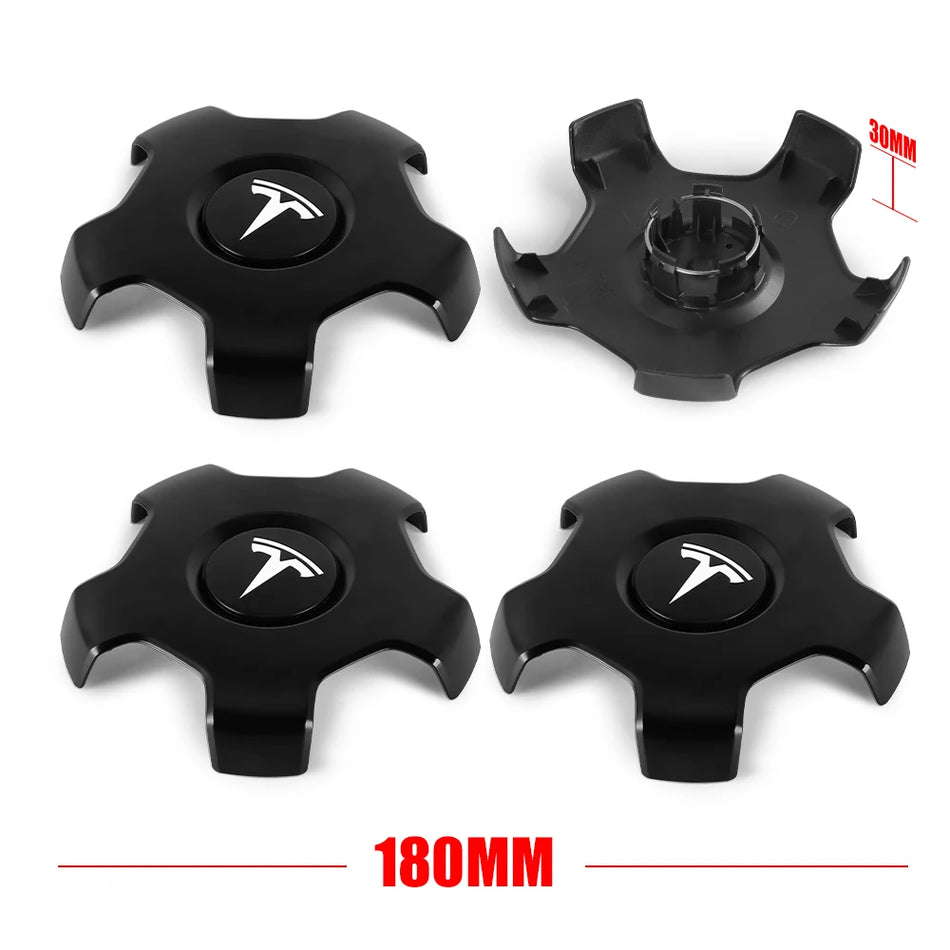 Hubcaps 180mm, 4-Piece, for Tesla Model 3, Model Y, Model S, Model X