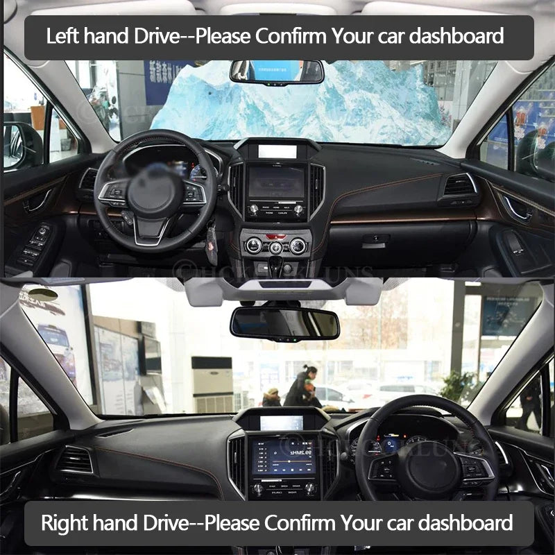 Sluneční Clona Na Palubní Desku S Ochranným UV Štítem Pro Subaru XV Dashmat