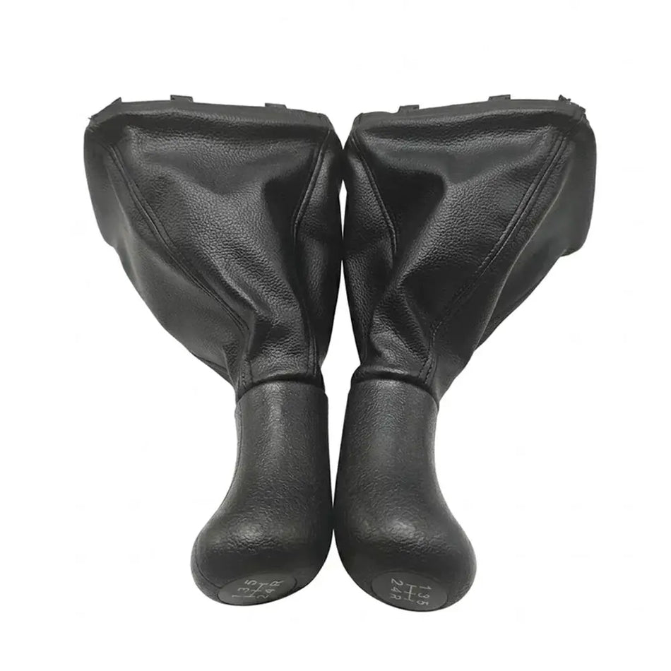 5-Speed Manual Gear Shift Knob With Leather Boot For Chery Celer Bonus J2 Fulwin2 by InterCyprus Trading Ltd