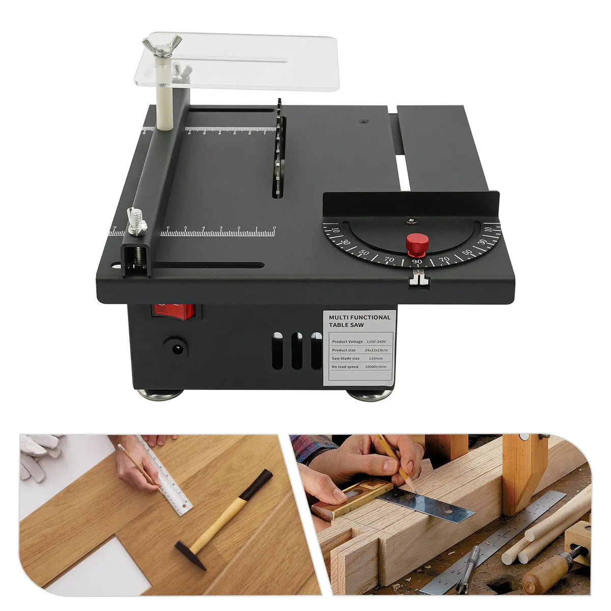 12V-24V 33mm Cutting Table Saw Mini &ndash; Precise Woodworking