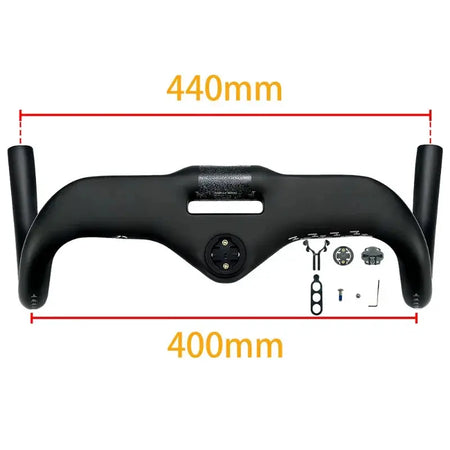 BALUGOE All Carbon Road Bicycle Handle All Internal Cables Bike Handle Bar SGS Professional Competition Level Bicycle Handlebar by InterCyprus Trading Ltd