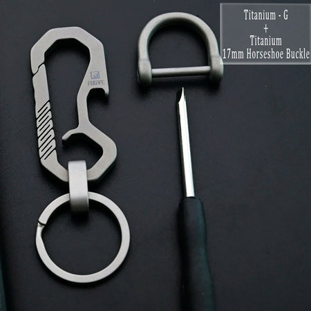 Luxury Titanium Keychain - Ultra Lightweight Carabiner for Men G-M17