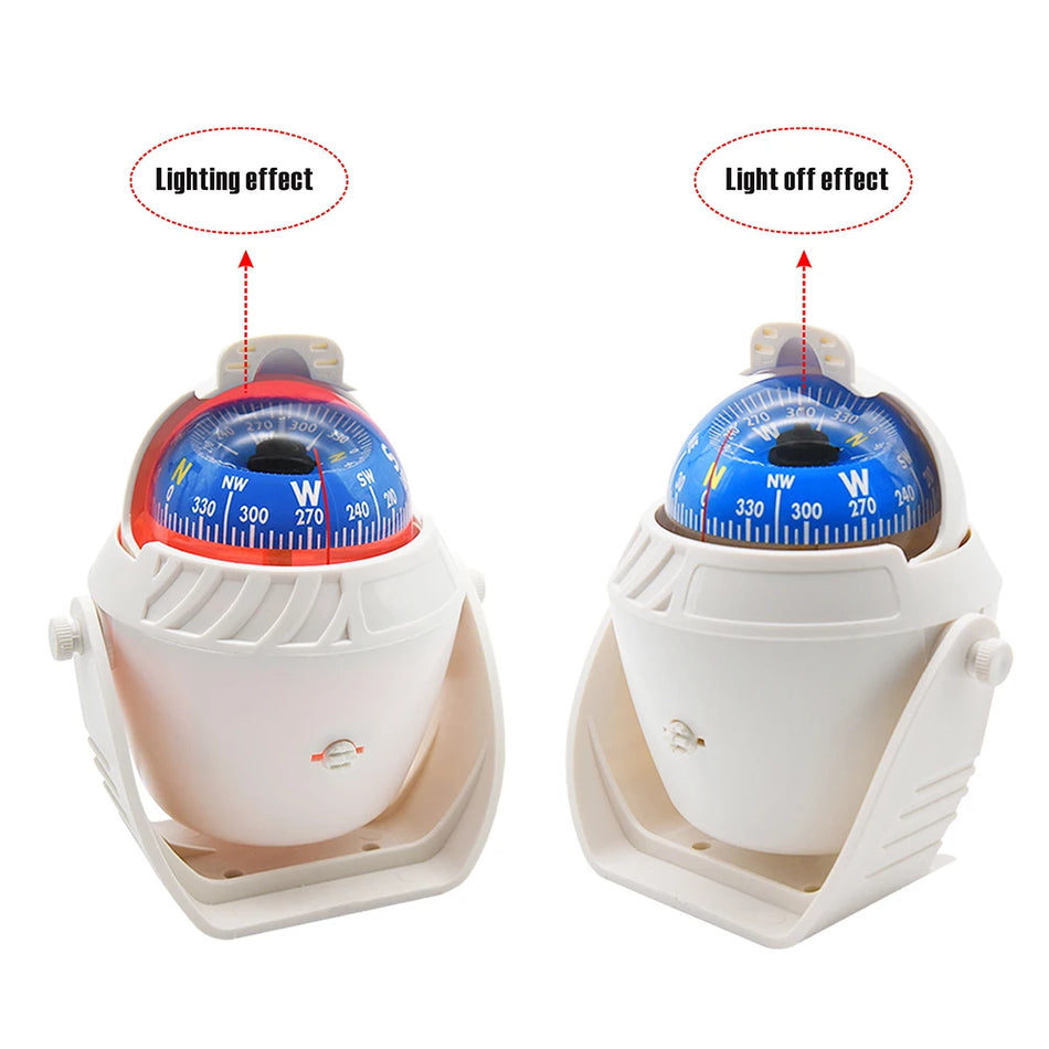 Marine Boat Compass With LED Night Light &ndash; High Precision