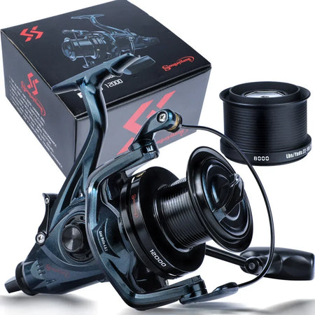 Sougayilang Full Metal Spool Jigging Trolling Reel for Big Sea Fishing 12000 Series