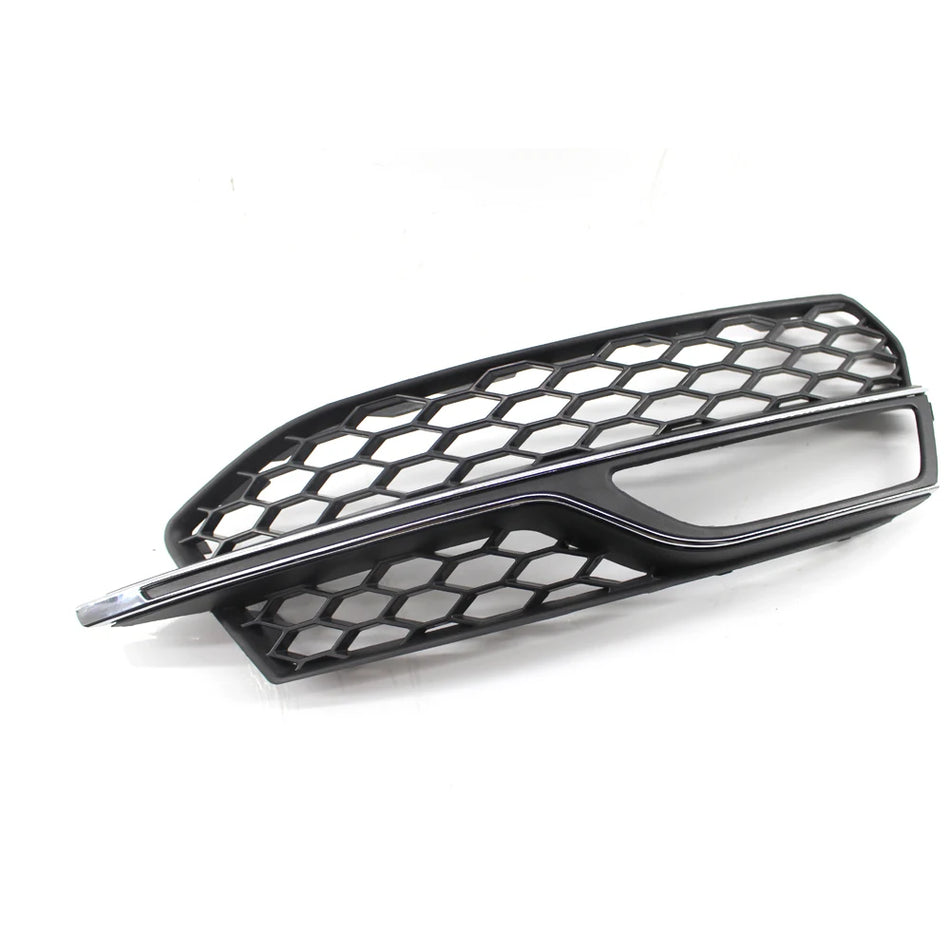 Priekinis rūko žibinto grotelių dangtelis Audi A3 S3 2013 2014 2015 2016 chromuotas ABS plastikas
