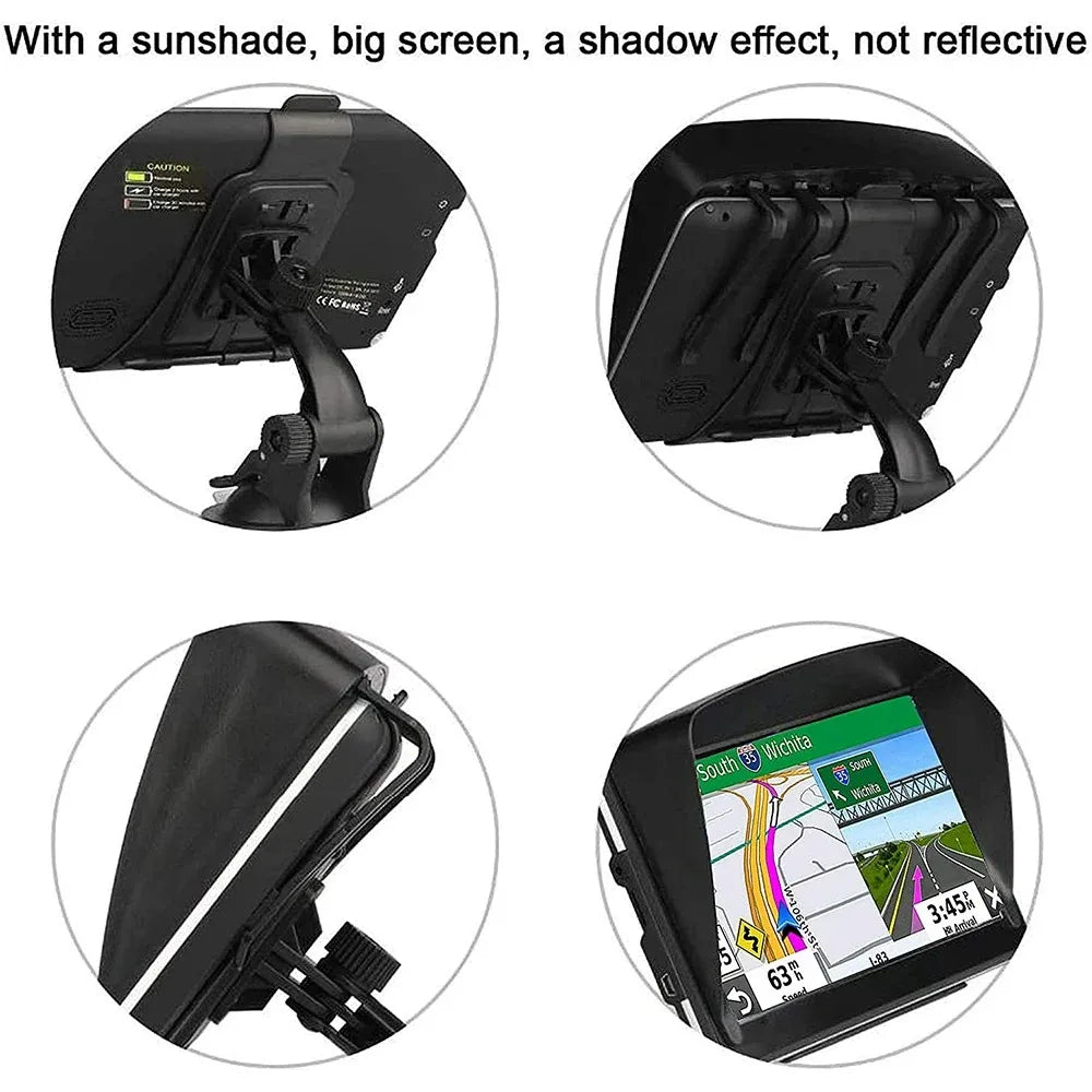 2024 New Europe Car GPS Navigation &ndash; 7 Inch Touch Screen with Sunshade