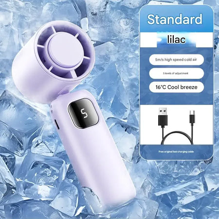 Xiaomi 2025 Rechargeable Portable Turbo Fan - Dual-Purpose Air Conditioner Purple