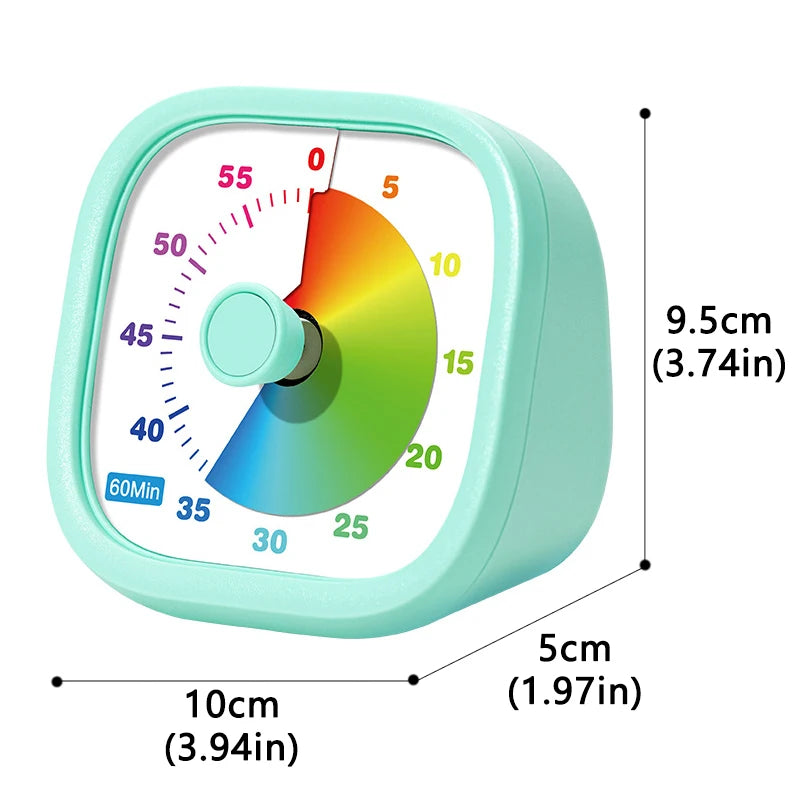 Classroom Visual Timer for Kids | Educational Countdown Tool | Silent 60-Minute Desk Timer BZS00644 G