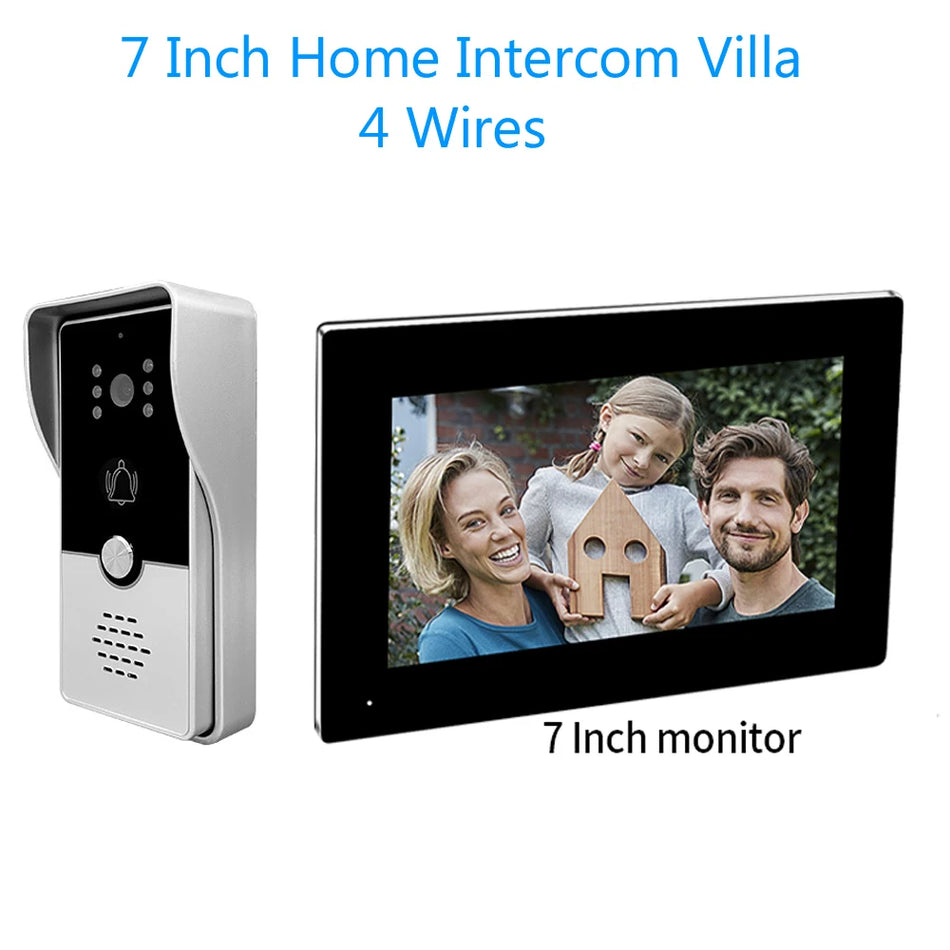 LUCKING DOOR 7 Inch Video Intercom - 7 Inch Color Display